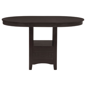 Danford - 5 Piece Counter Height Dining Set With Upholstered Stools - Espresso