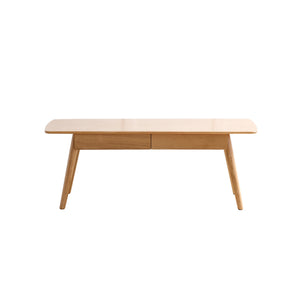 Solid Wood Center Coffee Table with Storage