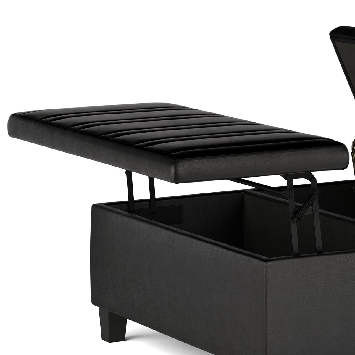 Ellis - Coffee Table Storage Ottoman Contemporary Design