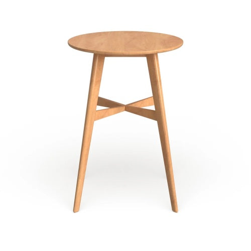 Mid-Century Modern Round Bar Table with Tapered Legs - 42" High