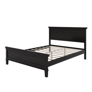 Mid-Century Modern Wood Platform Bed