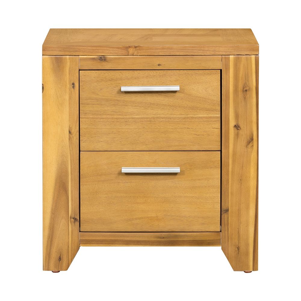 Nightstand - Natural Wood / Brown
