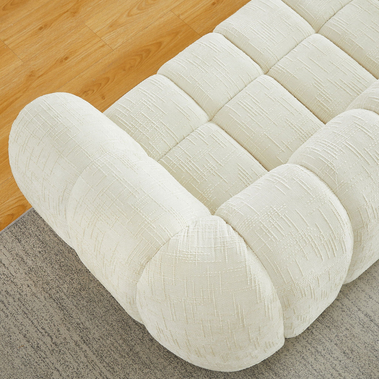 Modern Sofa With Piano Key Backrest
