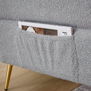 Modern Teddy Upholstered Accent Loveseat Sofa