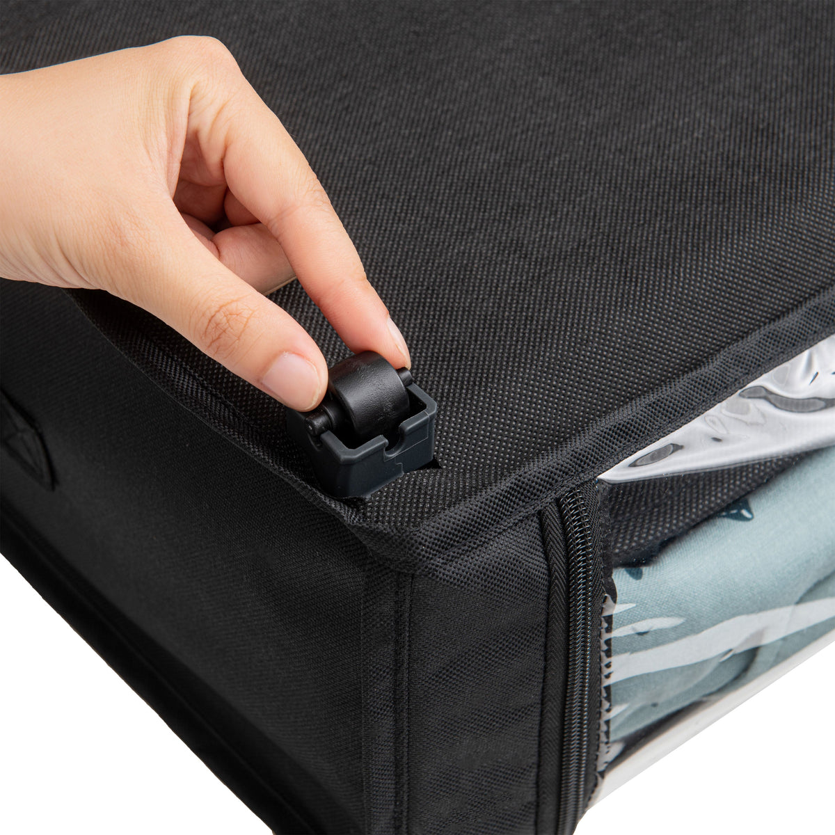 Set of 2 Under-Bed Rolling Storage Containers