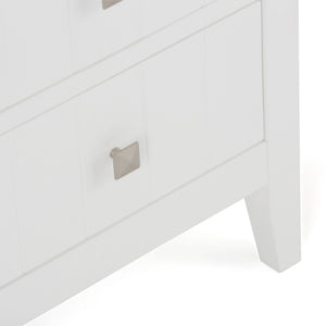 Acadian - 4 Drawer Floor Storage Cabinet - Pure White