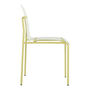 4 Piece Set Of Modern Color Block Designed Single Chairs