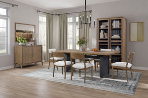 2 Door Server - Light Brown