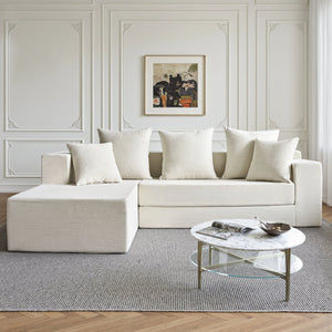 106.5" Convertible L-Shaped Sectional Sofa Bed