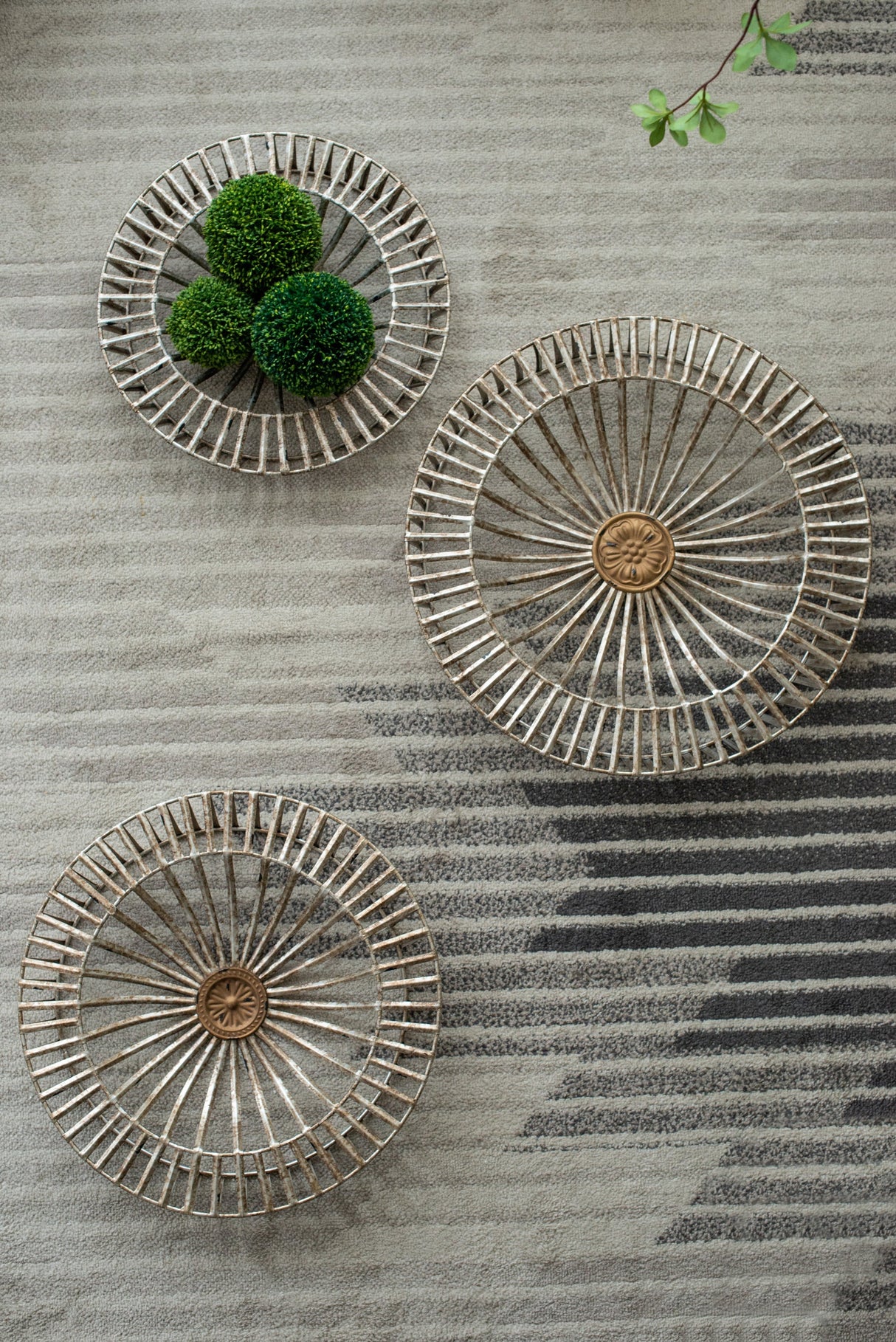 Set of 3 Jennings Metal Discs Wall Decor