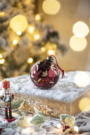 Christmas Ball Glass Decorative Hanging Ball Christmas Tree Ornaments, For Holiday Party Decorations