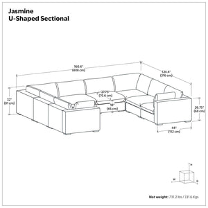 Jasmine - Handcrafted Sectional Sofa
