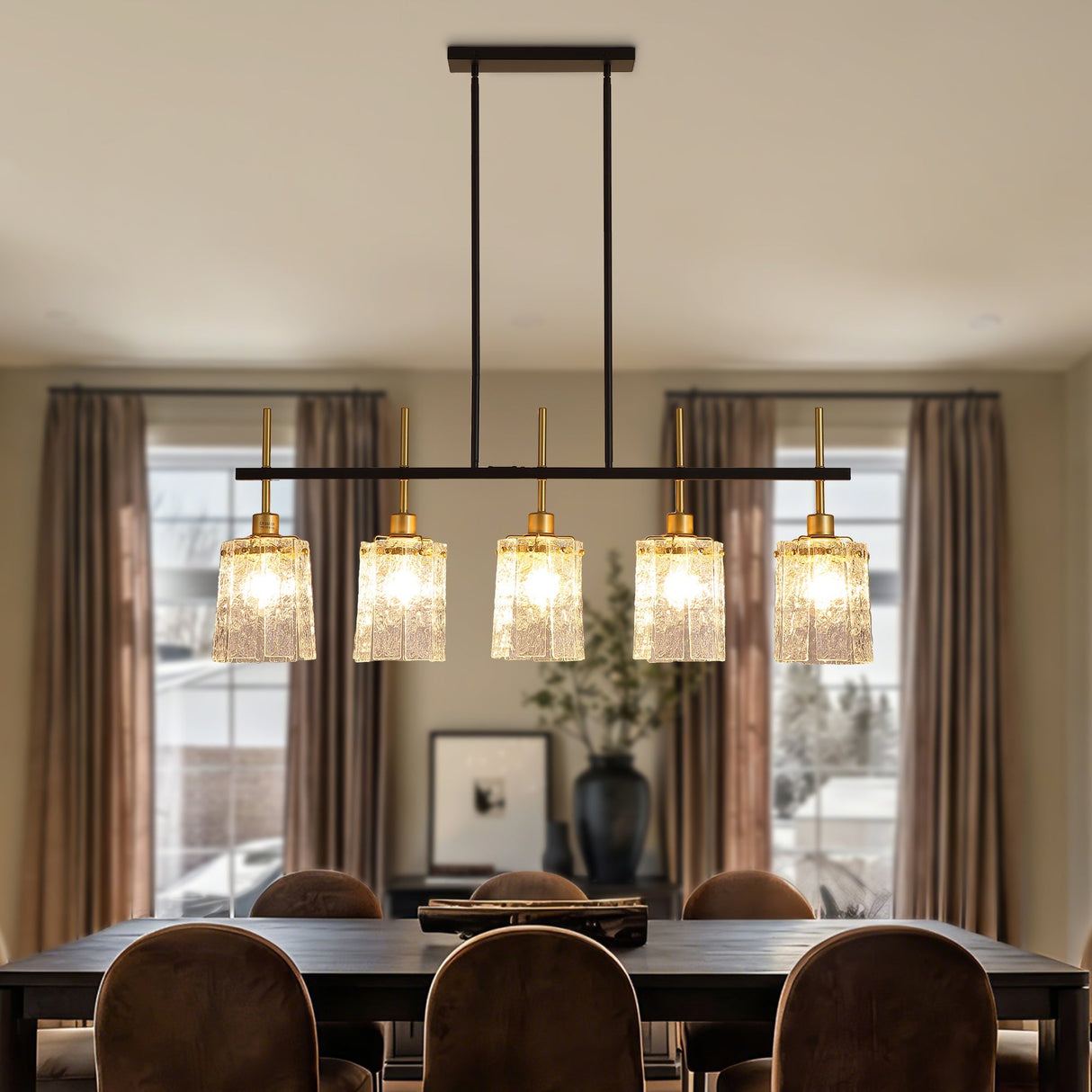 Modern Farmhouse 5-Light Dining Room Chandelier