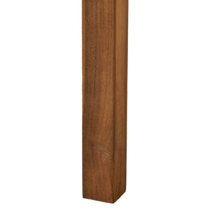 Perla - Rustic Square Coffee Table With Block Legs