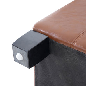 Square Tufted Indoor Ottoman With Lift-Top Storage