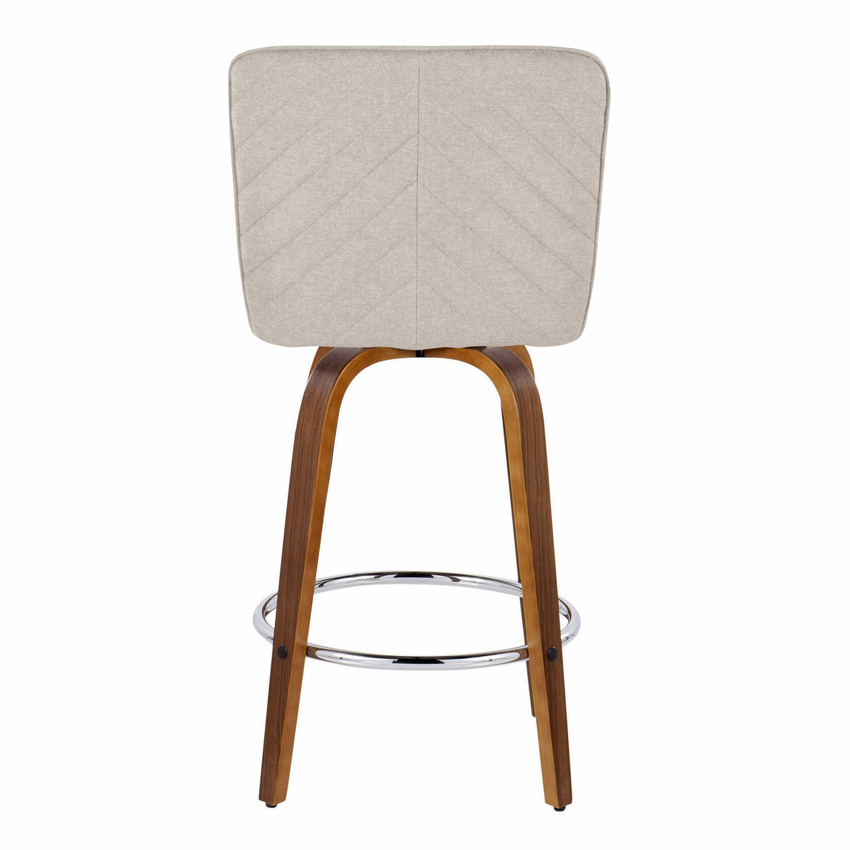 26" Contemporary Fixed-Height Counter Stool with Swivel