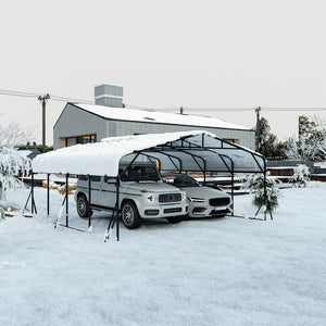 Heavy Duty Carport, All Weather Shelter - Black
