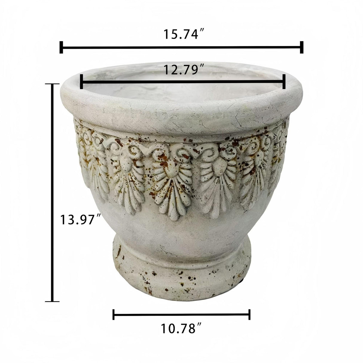 MGO Garden Planter - Rust Finish