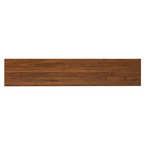 TV Stand With Fluted Doors, 2 Drawers - Walnut
