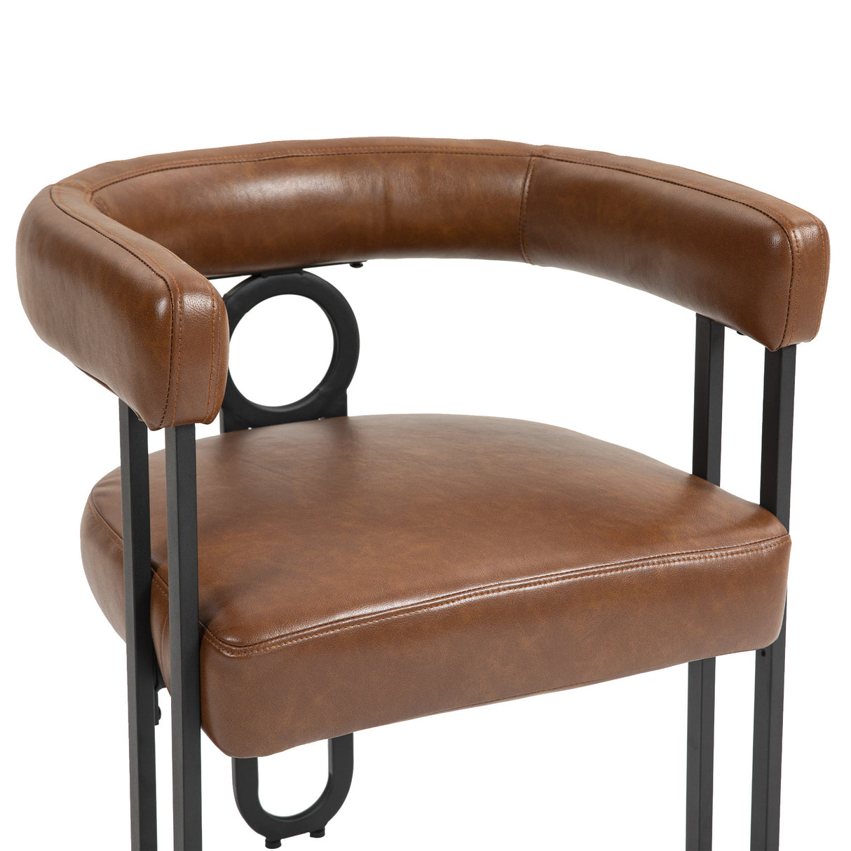 House hold contemporary designed upholstered accent/dining chair/barrel side chairs set of 2
