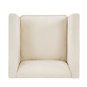 Barrel Accent Chair With Enclosed Arms