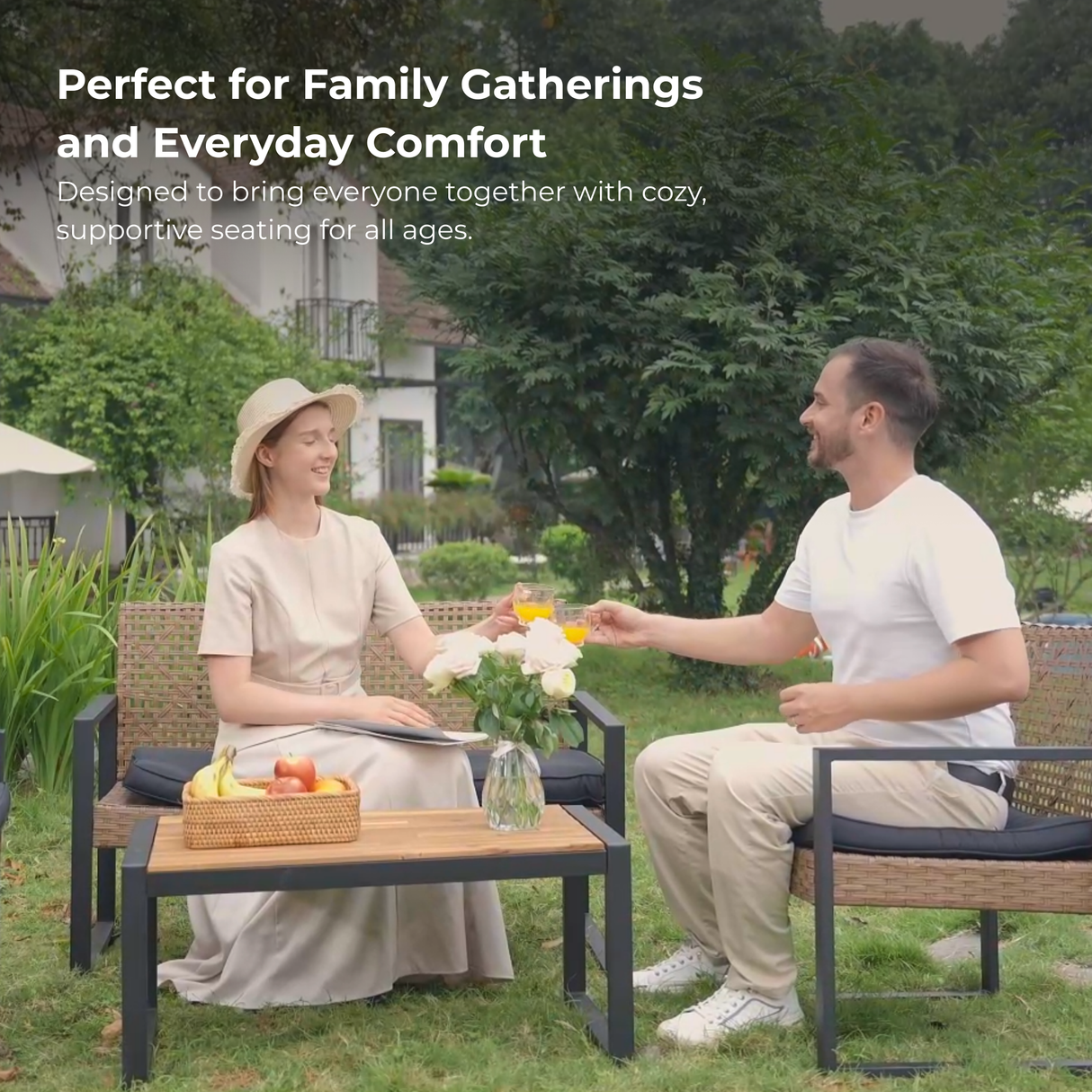 4-Piece Patio Furniture Set