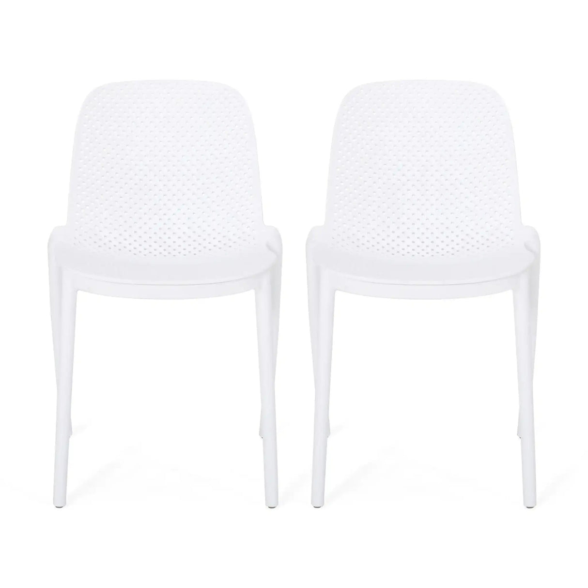 Outdoor Stacking Dining Side Chair (Set of 2)