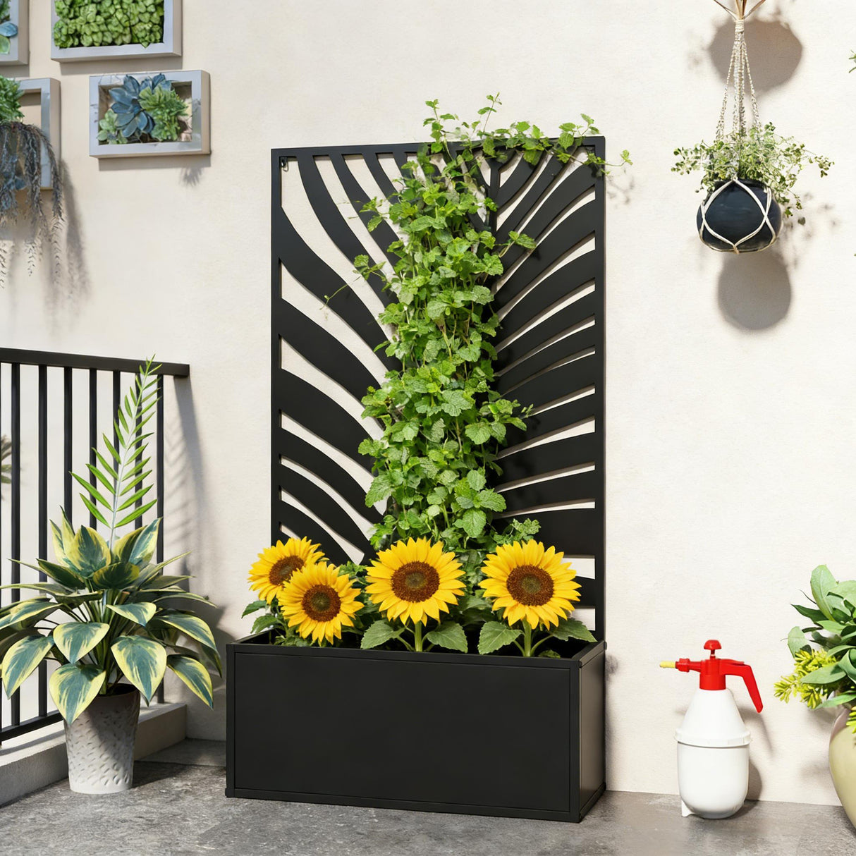 Freestanding and Wall Mounted Raised Garden Bed Planter