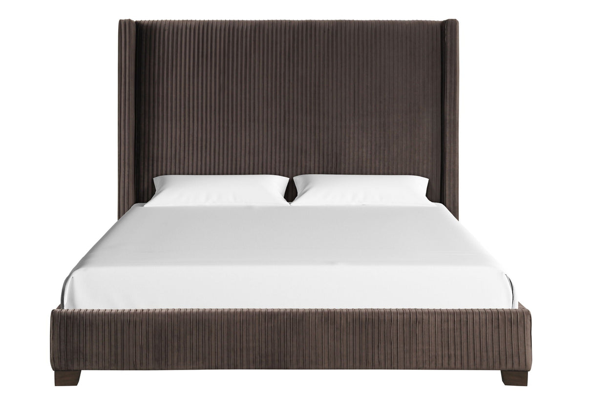 Upholstered Bed, Space-Saving Design