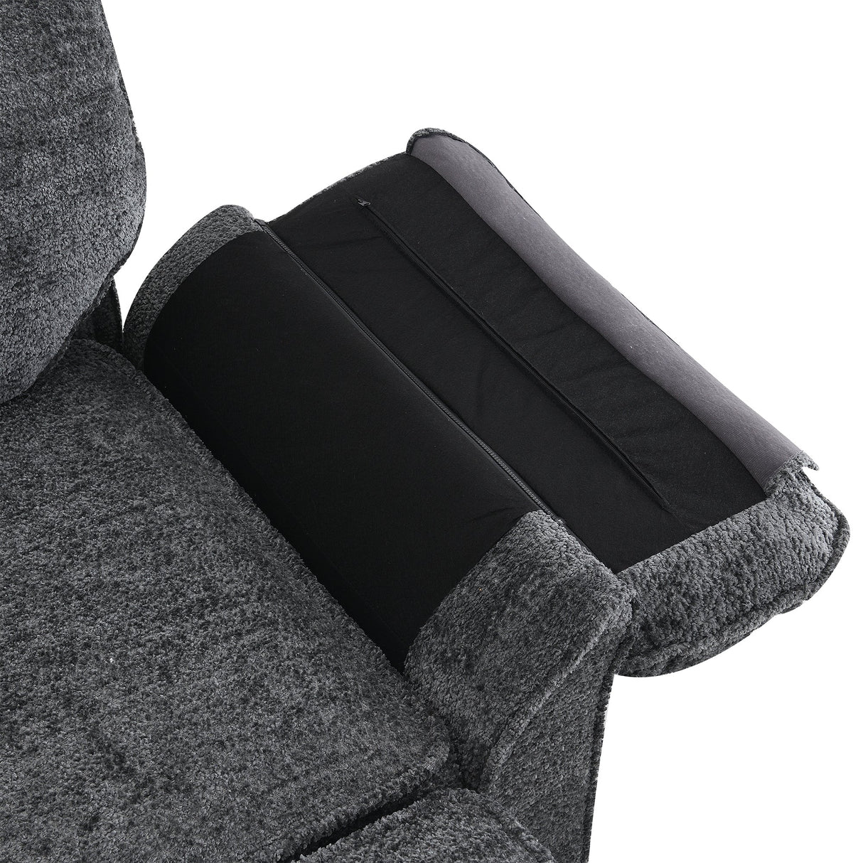 The Adelle Adaptable Gray Chenille Modular Sofa Bed