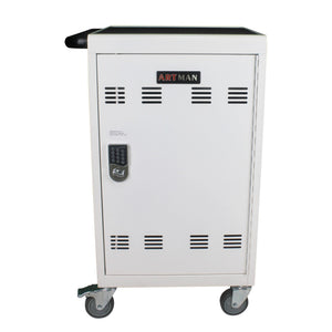 Mobile Charging Cart and Cabinet for Tablets and Laptops - 30 Device Capacity