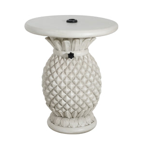 Lillian Outdoor Pineapple-Shaped Magnesium Oxide Umbrella Base