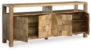 Hudwick - Accent Cabinet - Natural Brown