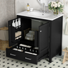 30" Blue Bathroom Vanity with Single Sink