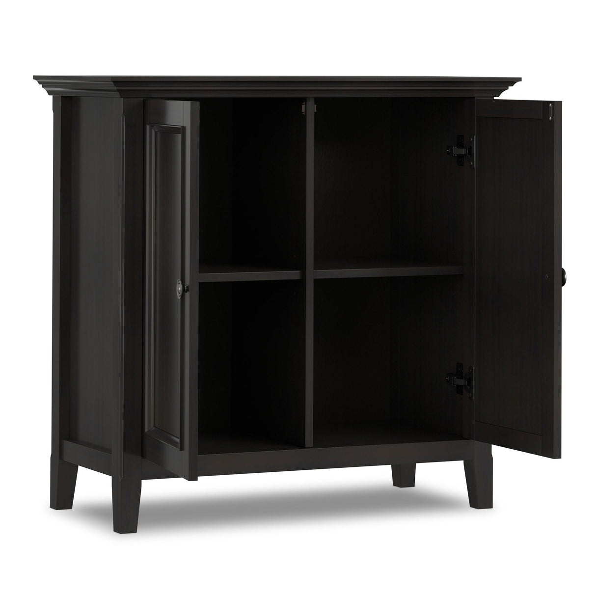 Amherst - 2 Door Storage Cabinet & Adjustable Shelving - Brown