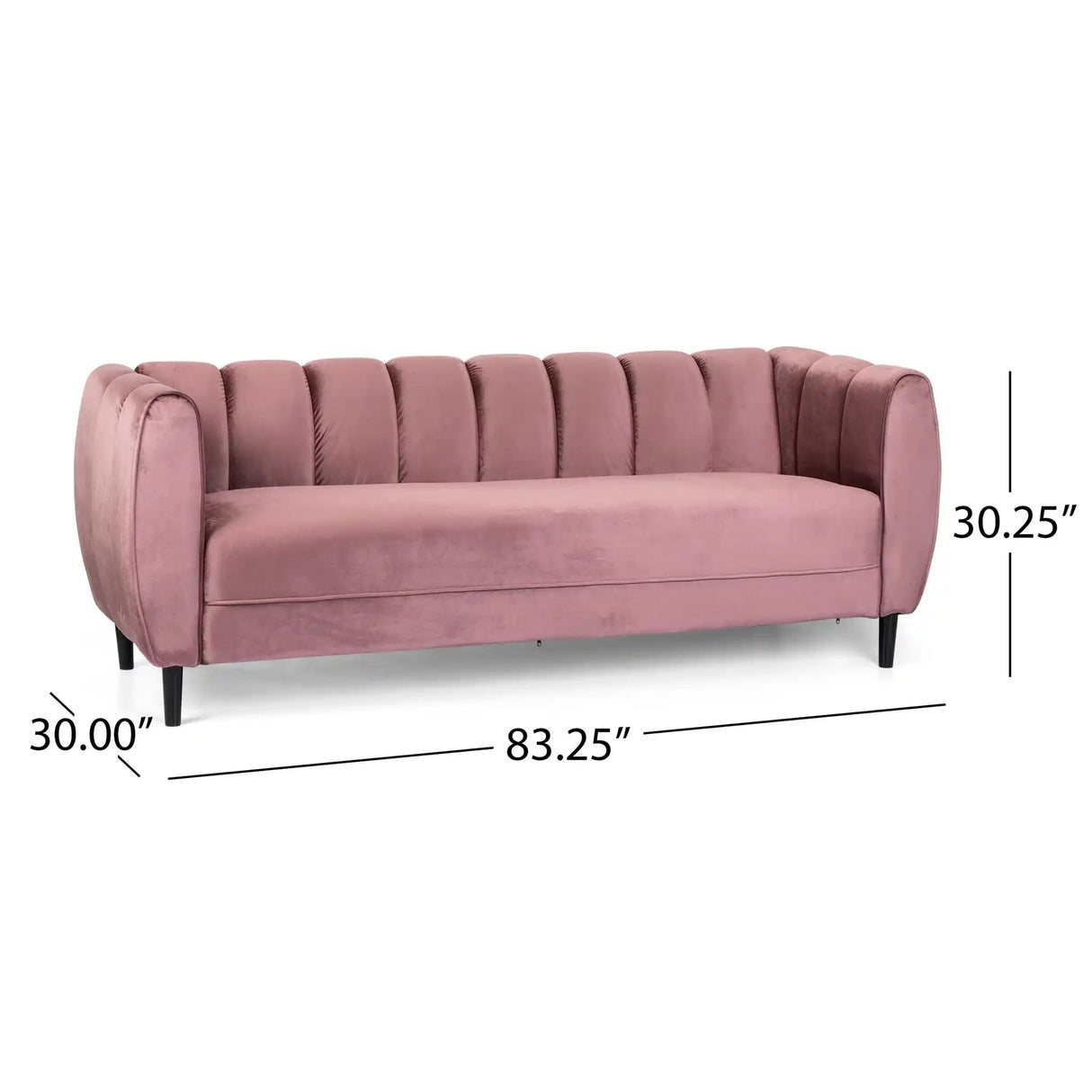 Miranda - Modern Glam 3 Seater Sofa