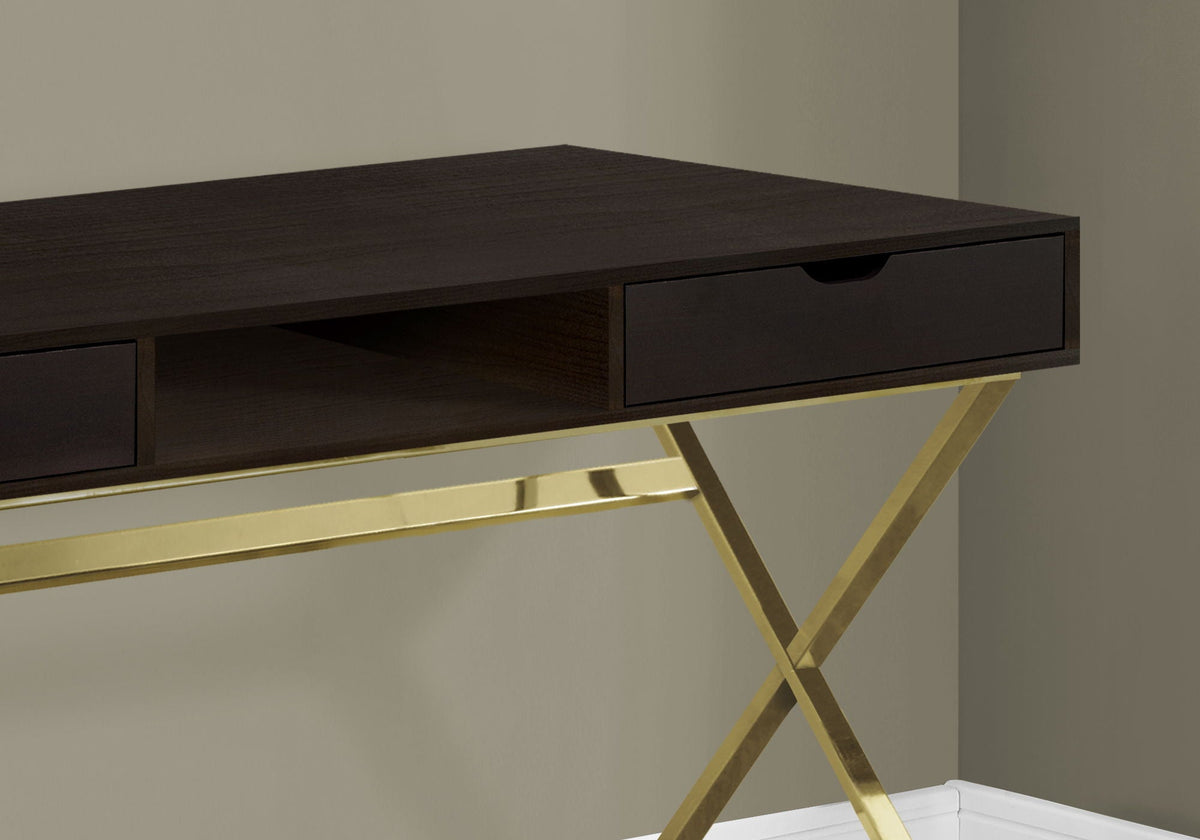 Computer Desk For Home Office, Laptop, Storage Drawers, Contemporary & Modern - Espresso