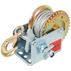 600LBS Hand Winch with 26FT Steel Cable