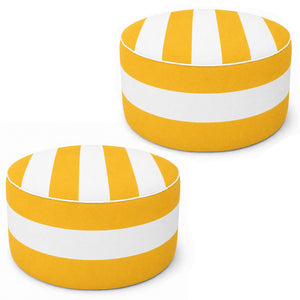 2 Pack Outdoor Inflatable Ottoman 21"x21"x9"