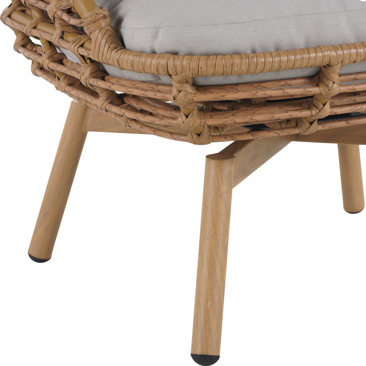 Ellis Outdoor Wicker High-Back Swivel Lounge Chair