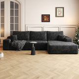 107' Cloud Sectional Couch with L-Shape Chaise,Modern Modular Sofa with Deep Seat, Upholstered Couches