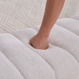 Modern Upholstered Armless Bed Bench With Channel Tufted Design