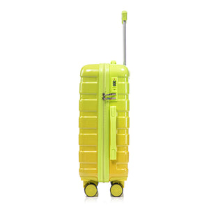 14'/20' 2-Piece PC Spinner Wheel Luggage Set with Gradient Color and Lock
