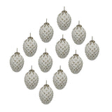 Glass Decorative Hanging Ball Christmas Tree Ornaments (Set of 12)