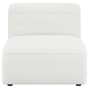 Sunny Upholstered Armless Chair Natural