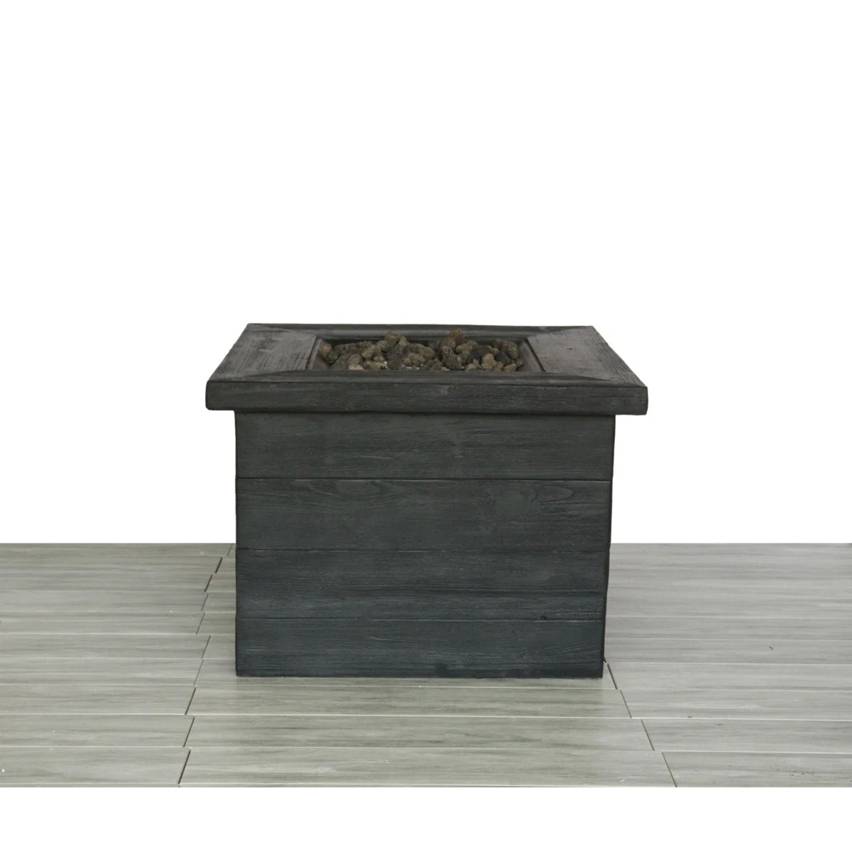 Fiber Reinforced Propane / Natural Gas, Fire Pit Table - Charcoal