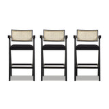 29.5' The Bergenholt Woven Resin Bar Stool Trio Set of 3