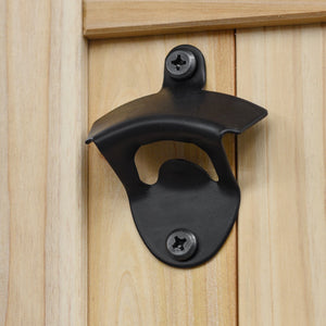 K&K Outdoor Kitchen Island Rolling Bar Cart & Storage Cabinet