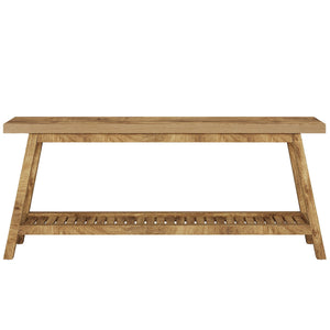 Extra Long Console Table With 2 Tier Open Storage