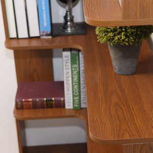 L-Shaped Corner Bookshelf